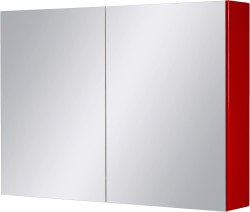 Szafka łazienkowa z lustrem czerwona 90x65cm FOKUS [PRODUKT NIEDOSTĘPNY]
