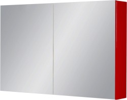 Szafka łazienkowa z lustrem czerwona 100x65cm FOKUS [PRODUKT NIEDOSTĘPNY]