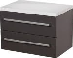 Szafka łazienkowa szara 60cm FOKUS z umywalką [PRODUKT NIEDOSTĘPNY]