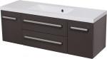 Szafka łazienkowa szara 120cm FOKUS z umywalką [PRODUKT NIEDOSTĘPNY]