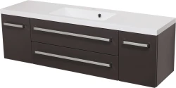 Szafka łazienkowa szara 140cm FOKUS z umywalką [PRODUKT NIEDOSTĘPNY]