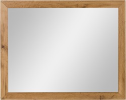 Lustro łazienkowe dąb naturalny 100x80cm GRACE