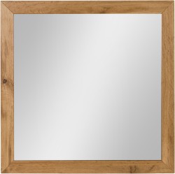 Lustro łazienkowe dąb naturalny 80x80cm GRACE