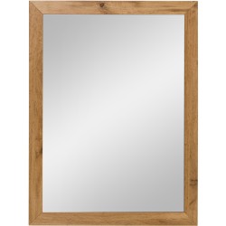Lustro łazienkowe dąb naturalny 60x80cm GRACE
