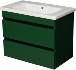 Szafka łazienkowa zielona 81cm SENSI z umywalką [PRODUKT NIEDOSTĘPNY]