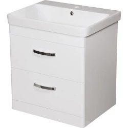 Szafka łazienkowa biała 60cm LISSA z umywalką [PRODUKT NIEDOSTĘPNY]
