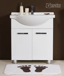 Szafka łazienkowa biała 77cm TANGO z umywalką [PRODUKT NIEDOSTĘPNY]
