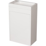 Szafka łazienkowa biała 40cm CLER LOFT z umywalką
