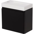 Szafka z umywalką do małej łazienki 40cm Cler czarna