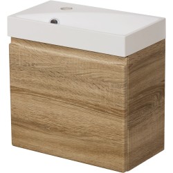 Szafka łazienkowa dąb sonoma 40cm CLER z umywalką [PRODUKT NIEDOSTĘPNY]