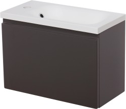 Szafka łazienkowa szara 50cm CLER z umywalką [PRODUKT NIEDOSTĘPNY]