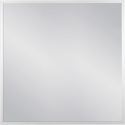 Lustro łazienkowe w srebrnej ramie aluminiowej 80x80cm