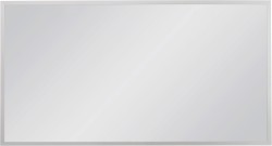 Lustro łazienkowe w srebrnej ramie aluminiowej 120x65cm