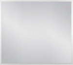 Lustro łazienkowe w srebrnej ramie aluminiowej 90x80cm