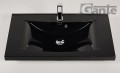 Czarna umywalka 80 cm LUCY-800C