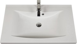 Umywalka dolomitowa LUCY-800C biała