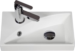 Umywalka dolomitowa RENA-400 biała