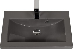 Umywalka dolomitowa Clever-600 antracyt [PRODUKT NIEDOSTĘPNY]