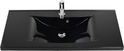 Umywalka dolomitowa LUCY-1000C czarna [PRODUKT NIEDOSTĘPNY]