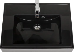 Umywalka dolomitowa UFKS-700 czarna [PRODUKT NIEDOSTĘPNY]