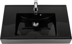Umywalka dolomitowa UFKS-800 czarna [PRODUKT NIEDOSTĘPNY]