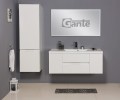 Umywalka biała 120 cm LUCY-1200C z meblami łazienkowymi Elegante