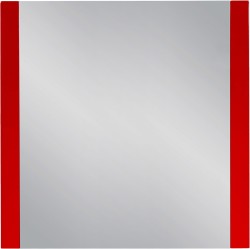 Lustro łazienkowe czerwone 80x80cm FOKUS [PRODUKT NIEDOSTĘPNY]