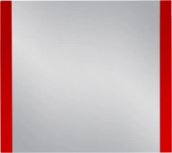 Lustro łazienkowe czerwone 90x80cm FOKUS [PRODUKT NIEDOSTĘPNY]