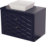 Szafka łazienkowa granatowa 80cm COBRA z umywalką [PRODUKT NIEDOSTĘPNY]