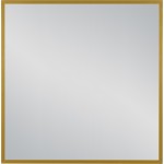 Lustro łazienkowe w złotej ramie aluminiowej 80x80cm
