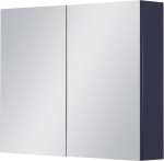 Szafka łazienkowa z lustrem granatowa 80x65cm BELLI GOLD