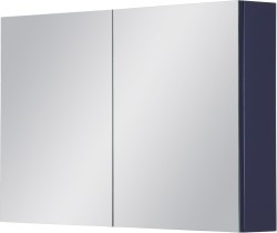 Szafka łazienkowa z lustrem granatowa 100x65cm BELLI GOLD