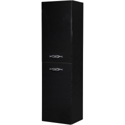 Regał łazienkowy czarny 40x143,5cm ROYAL [PRODUKT NIEDOSTĘPNY]