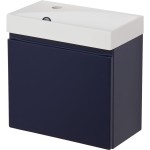 Szafka łazienkowa granatowa 40cm CLER z umywalką