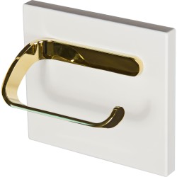 Uchwyt na papier złoty na białej płycie BELLI GOLD [PRODUKT NIEDOSTĘPNY]