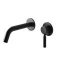 Bateria umywalkowa czarna podtynkowa Kohlman Roxin Black QW180RB
