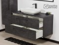Szafka pod umywalkę 120cm grafitowa Negra NEG-G-U120/48/2 i umywalka ceramiczna PREMIUM 60 biała.