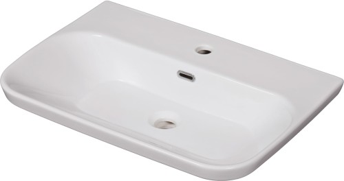 Umywalka ceramiczna biała DROP SLIM 65