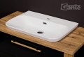 Umywalka ceramiczna biała DROP SLIM 65 na blacie