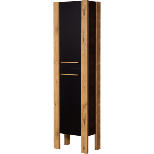 Regał łazienkowy czarny loftowy Cortez CRT-C-RW.