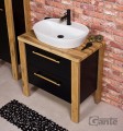 Umywalka ceramiczna ELEGANCE-60 z szafką loftową Gante Cortez.