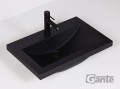 Czarna matowa umywalka 60 cm Clever-600
