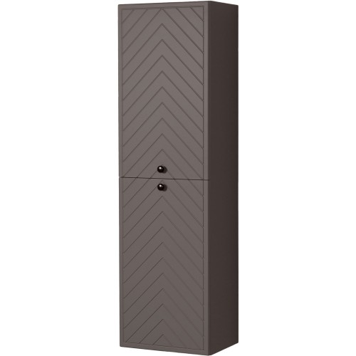 Regał łazienkowy jodełka szary 45x155 cm KODI