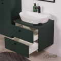 Szafka łazienkowa zielona jodełka 60 cm KODI z umywalką