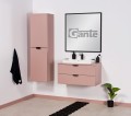 Różowe meble łazienkowe