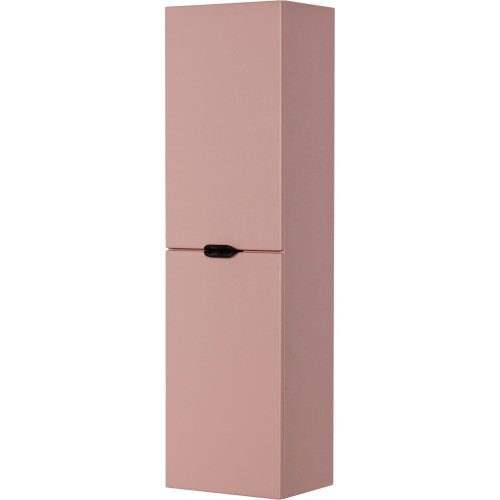 Regał łazienkowy pudrowy róż z czarnymi uchwytami 40x143,5cm Magnolia MGL-M-RW.