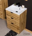 Szafka pod umywalkę 50 cm dąb naturalny Victa