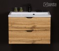 Szafka z umywalką 60 cm dąb naturalny Victa