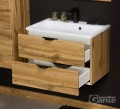 Szafka z dwiema szufladami 60 cm Victa dąb naturalny