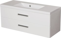 Szafka łazienkowa biała 100 cm z umywalką FOKUS NEW